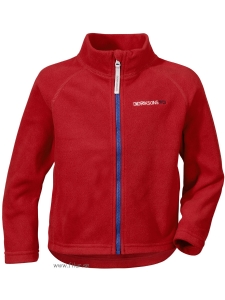 Didriksons Fleecejacka Monte röd