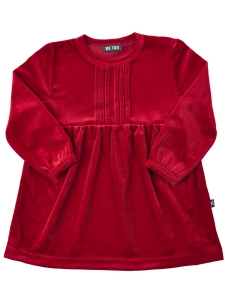 Me Too Klänning nille396 EKO röd velour