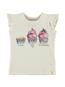 Top Ferdanna vit med Cupcakes
