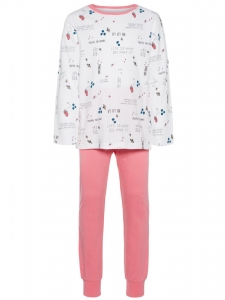 NMFNIGHTSET PYJAMAS BUBBLEGUM EKO