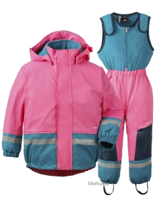 Didriksons Fodrat Regnställ Boardman Lollipop Pink