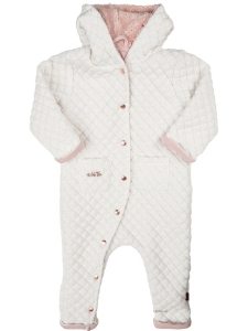 MeToo Overall Quiltad Vit/Guld/Rosa
