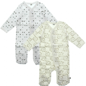 Pippi Pyjamas med fot 2-pack - Unisex