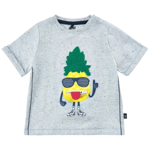 T-Shirt med Ananas o Dragkedja Tunga