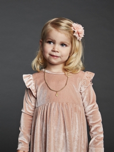 Creamie Klänning Velour - Rosa