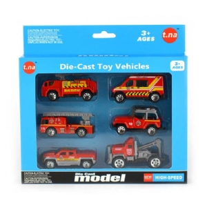 Leksaksbilar i metall 6-p - Brandbil