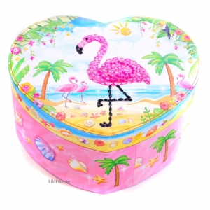 Smyckeskrin med musik - Dansande Flamingo